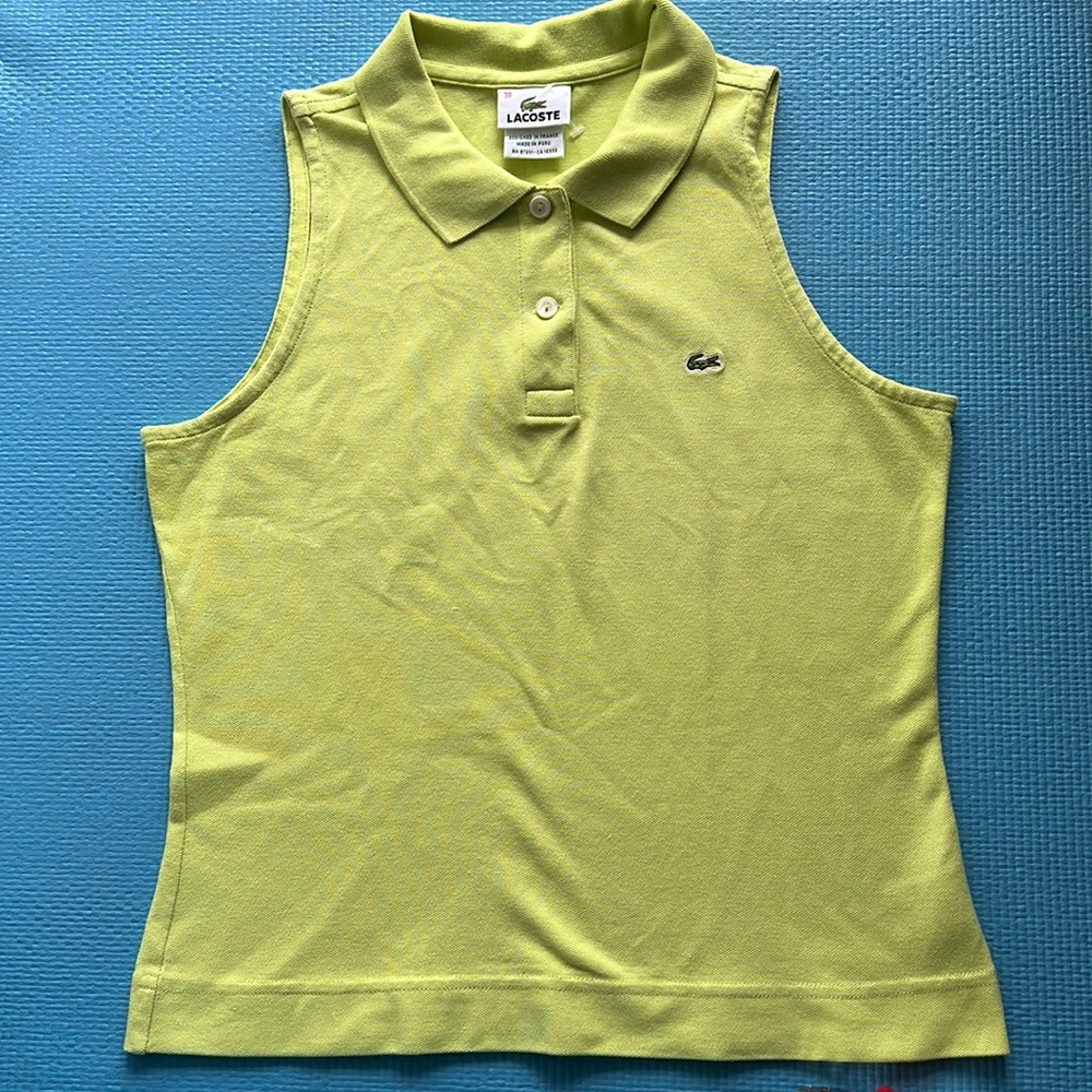 Lacoste sleeveless top, size small